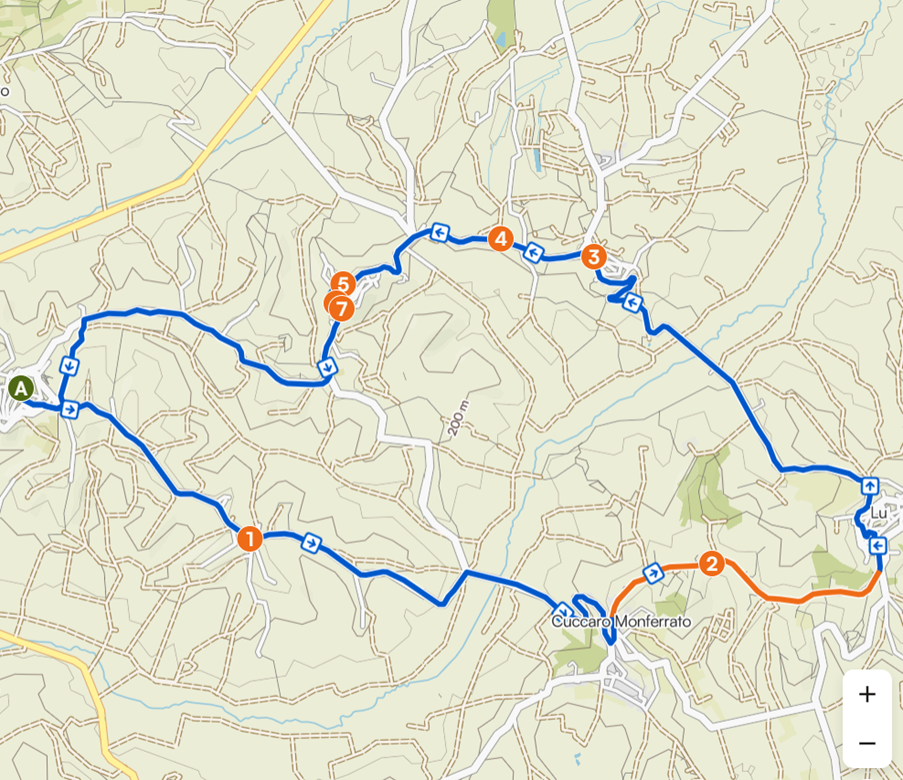 Route 3 - Conzano – Vignale Monferrato loop from Vignale Monferrato